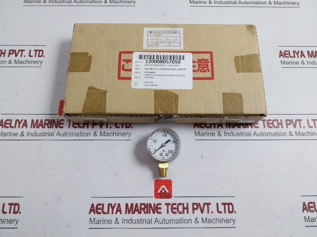 Gk20-a01 Pressure Gauge 0-200Kpa Nagano Keiki Seisakusho