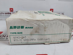 Nagano Keiki Seisakusho Gv42-243 Pressure Sensor Switch Gauge 7873194 0-1 Mpa 693-200.201