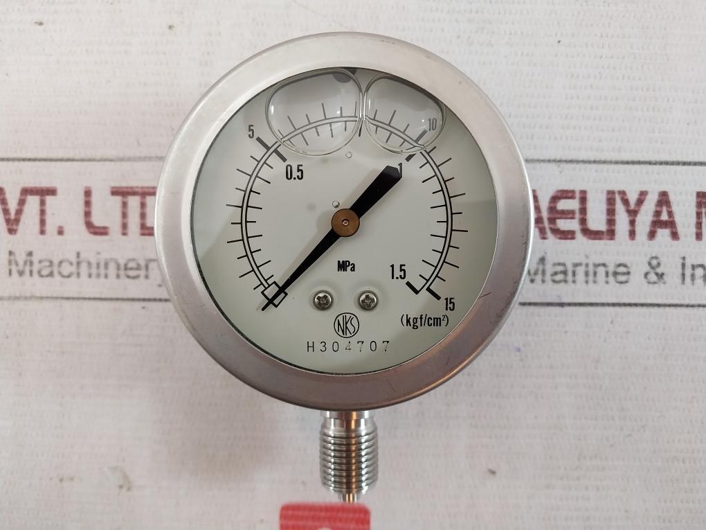 Nagano Keiki Seisakusho H304707 Pressure Sensor Switch Gauge 0-1.5 Mpa