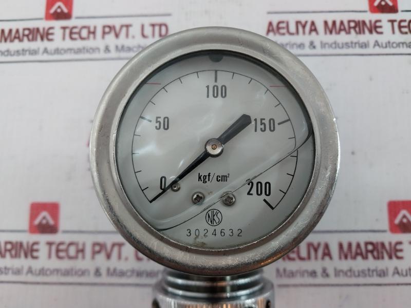 Nagano Keiki Seisakusho MT31 Maximum Pressure Indicator 3024632 0-200 KGF/CM2