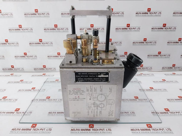 Nagao Machinery 0.1~1.0 Mpa Air Driven Hydraulic Pump Npu1200A