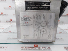 Nagao Machinery 0.1~1.0 Mpa Air Driven Hydraulic Pump Npu1200A