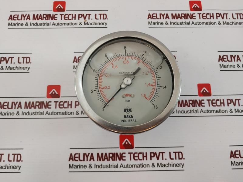 Naka 0-1.6 Mpa Pressure Gauge 0-16 Bar Class A1