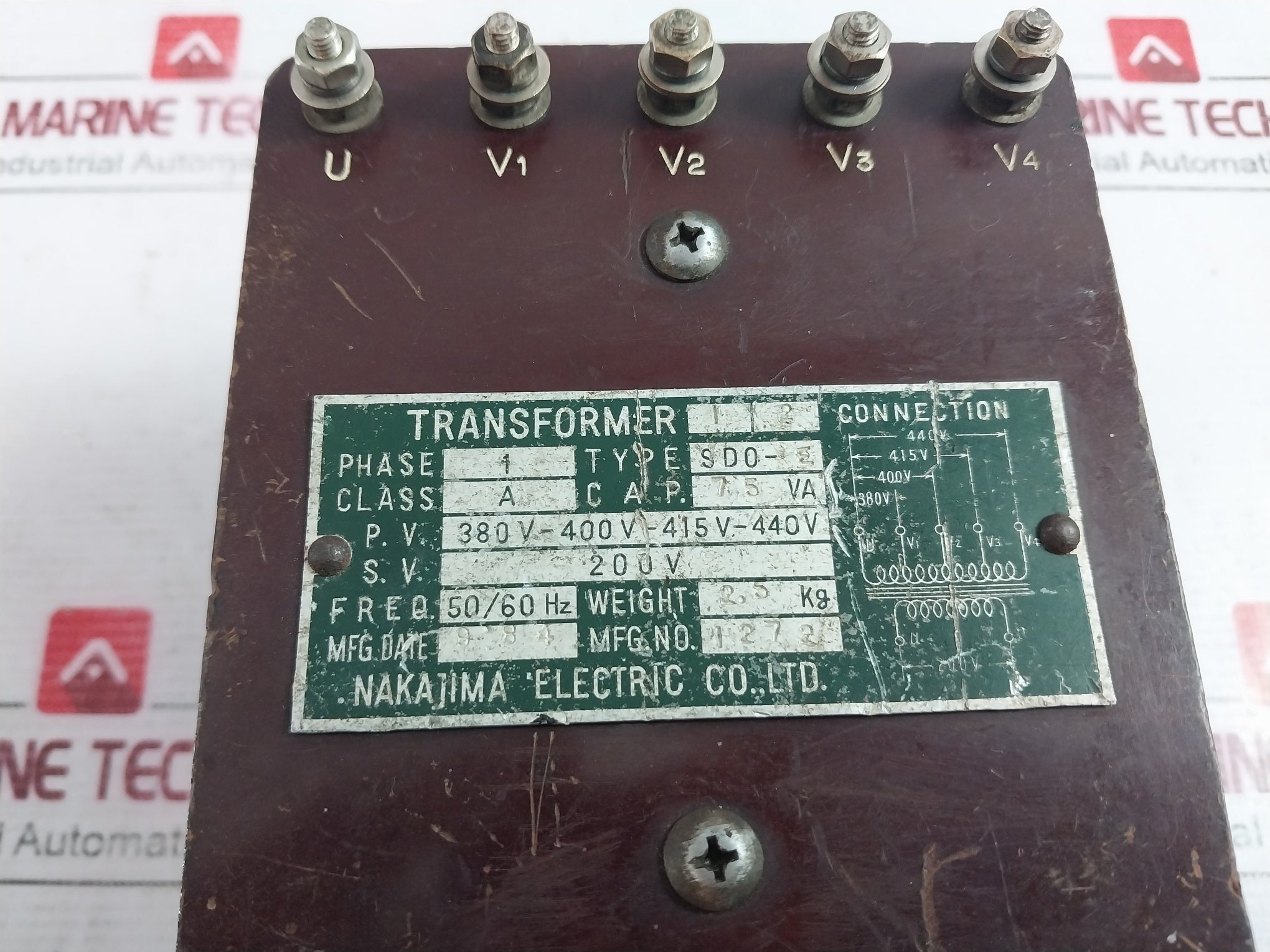 Nakajima Electric Sd0-e Transformer 380V-400V-415V-440V 200V 50/60Hz A