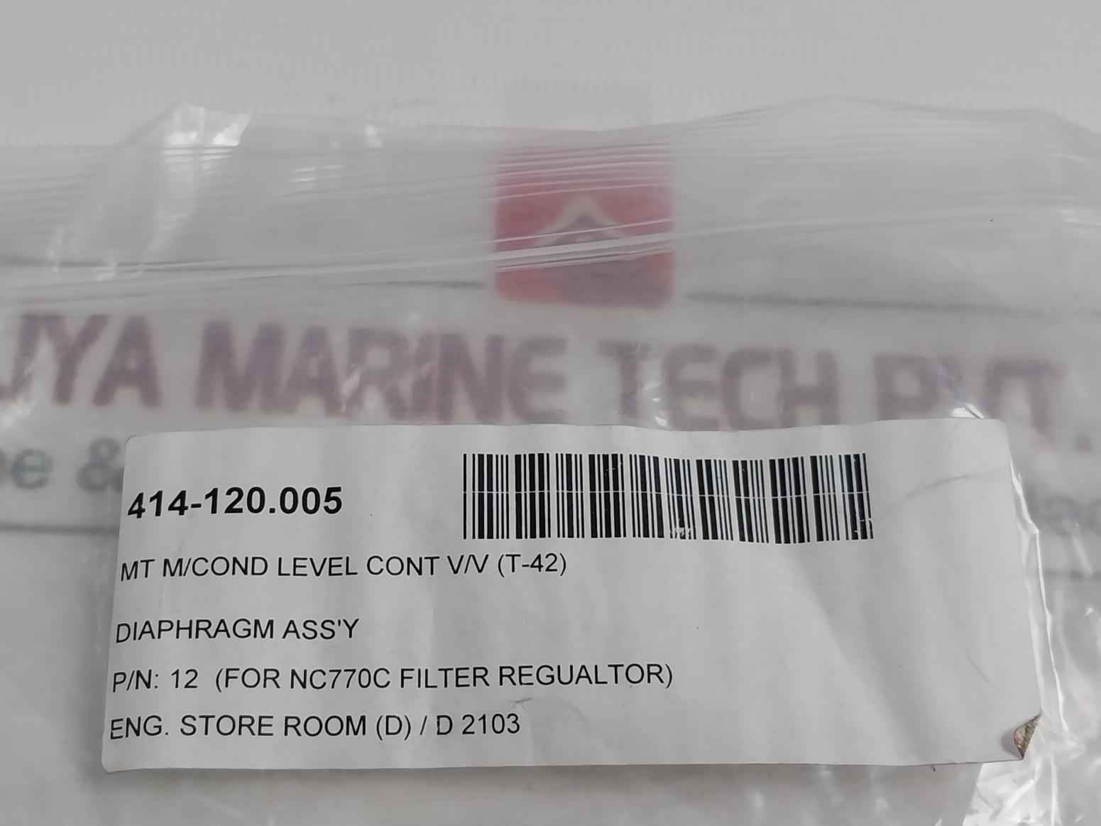 Nakakita 6590M Main Condenser Level Control Valve Gasket &amp; Diaphragm Kit
