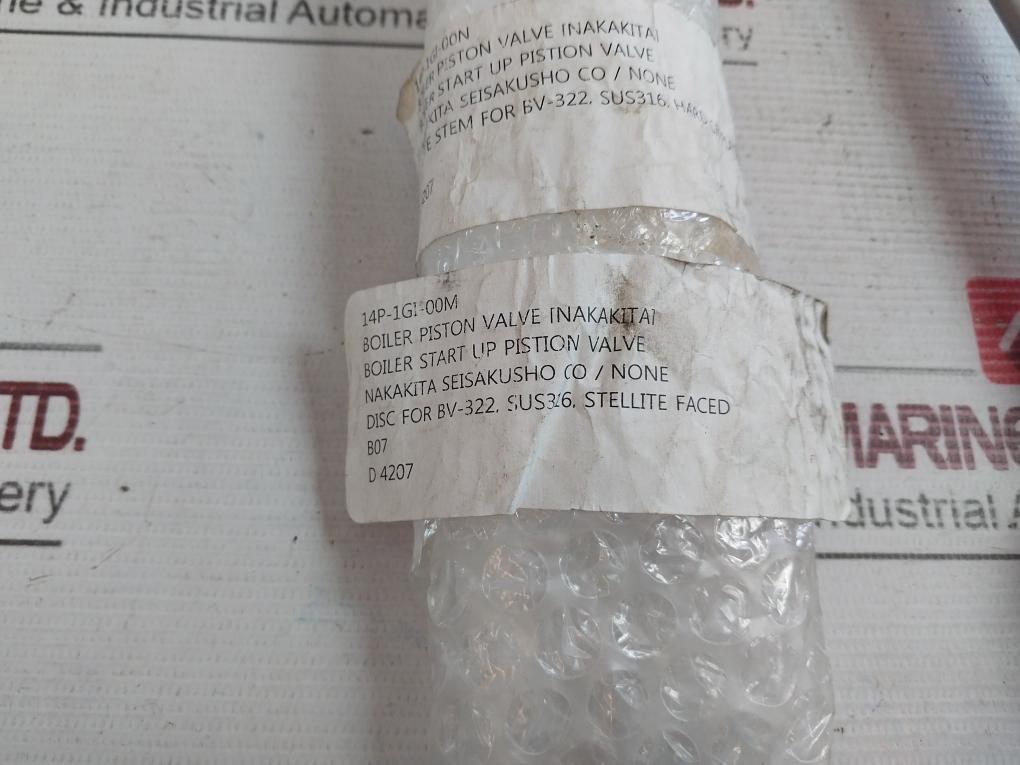 Nakakita 98C1048 Boiler Piston Valve 14P-1Gi-00N D 4207 Sus316