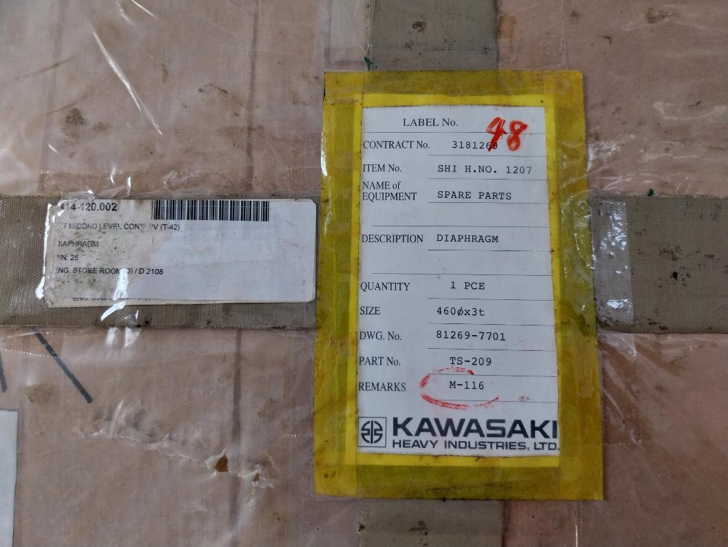 Nakakita Cr-1966 Diaphragm M-116 19694-ny Ts-209