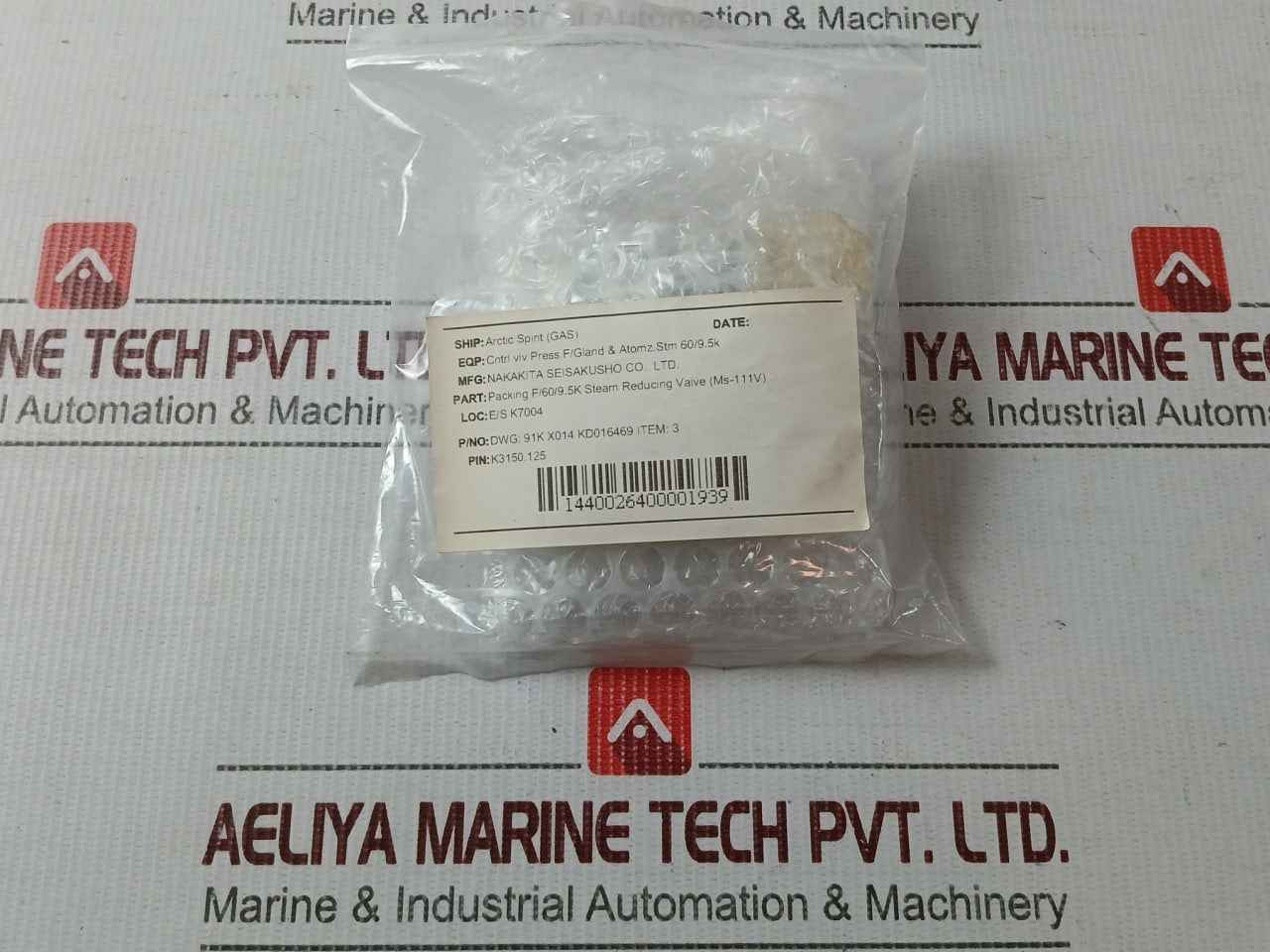 Nakakita K3150.130 Control Valve Gasket & Packing Kit 60k/9.5k Kd016469