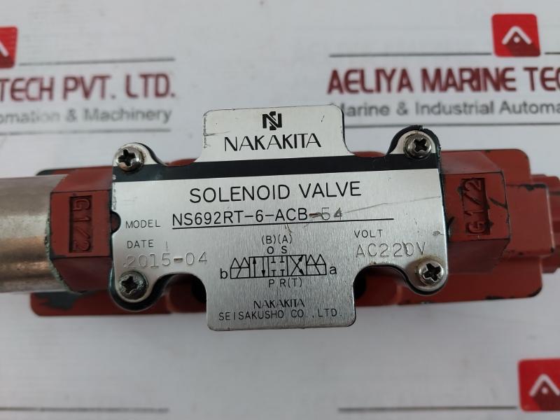 Nakakita Ns692Rt-6-acb-54 Solenoid Valve Ac220V G1/2 4K17