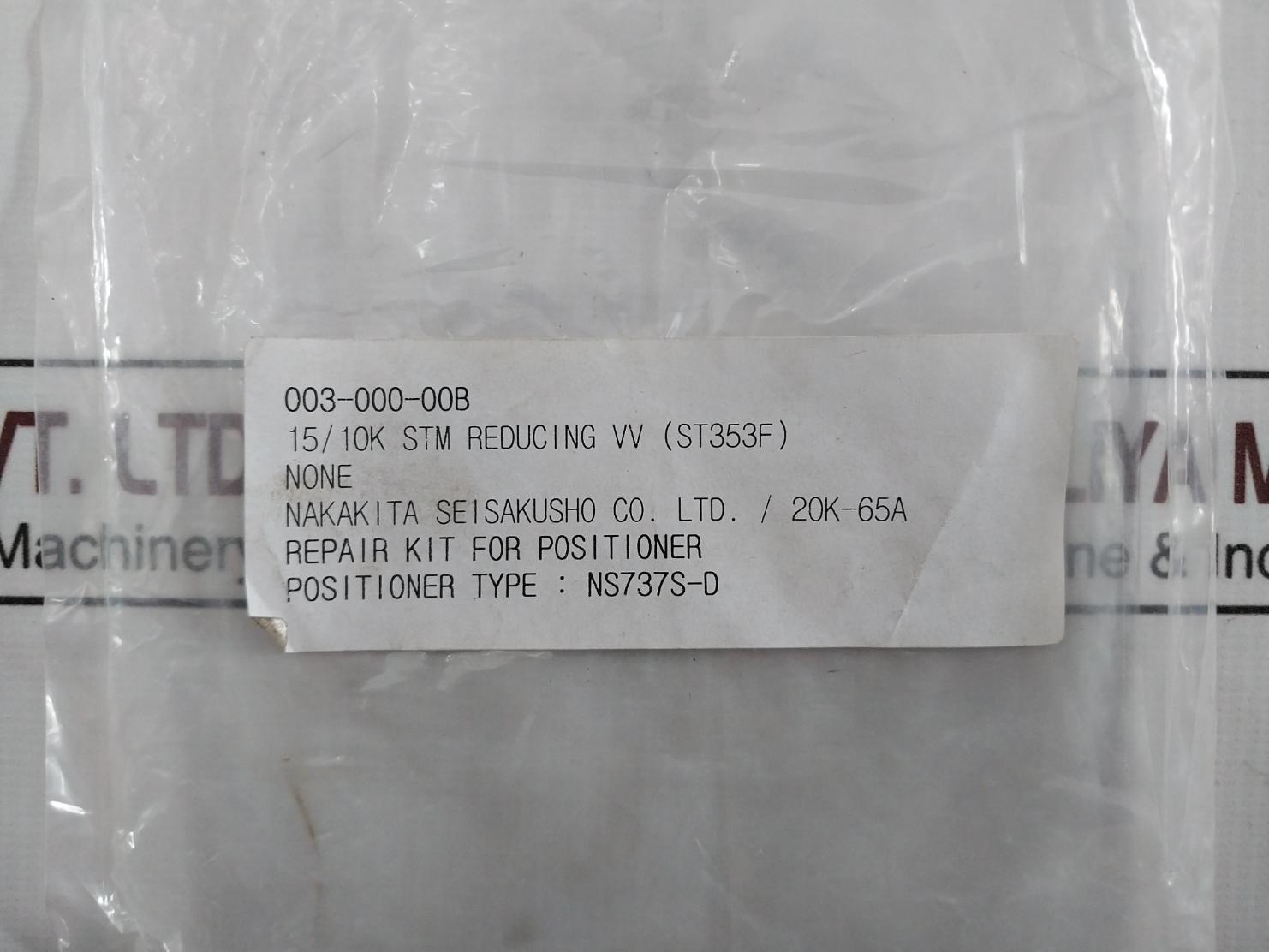 Nakakita Ns737S-d Positioner Repair Kit For Pilot Valve Diaphragm O-rings Seal