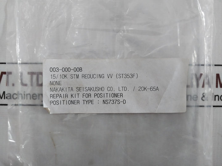 Nakakita Ns737S-d Positioner Repair Kit For Pilot Valve Diaphragm O-rings Seal