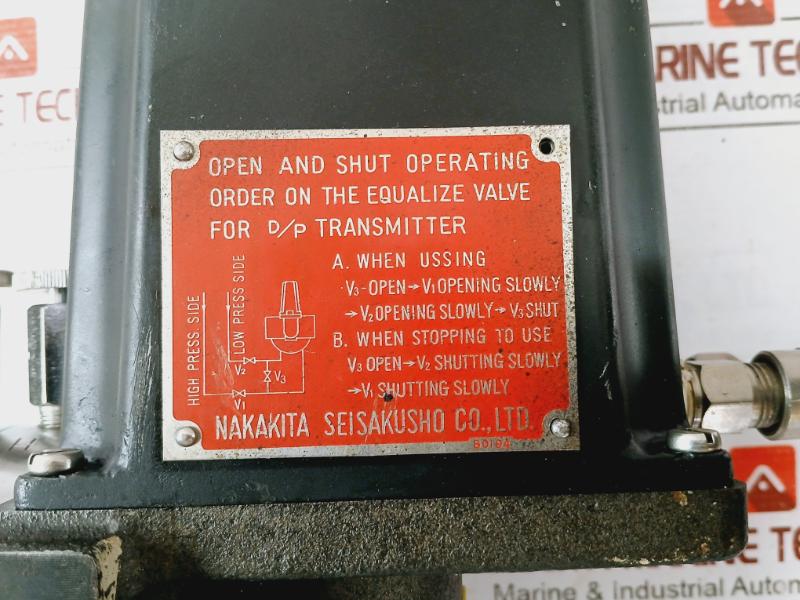 Nakakita Ns778Bn D/P Transmitter 0-2 Kg/Cm2, 0-2.46Kg/Cm2 Air Supply 1.4 Kg/Cm2