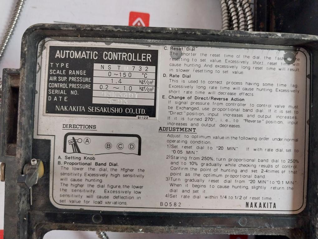 Nakakita Nstm 732 Automatic Temperature Controller 0-150C 5M Cable (Not Working)