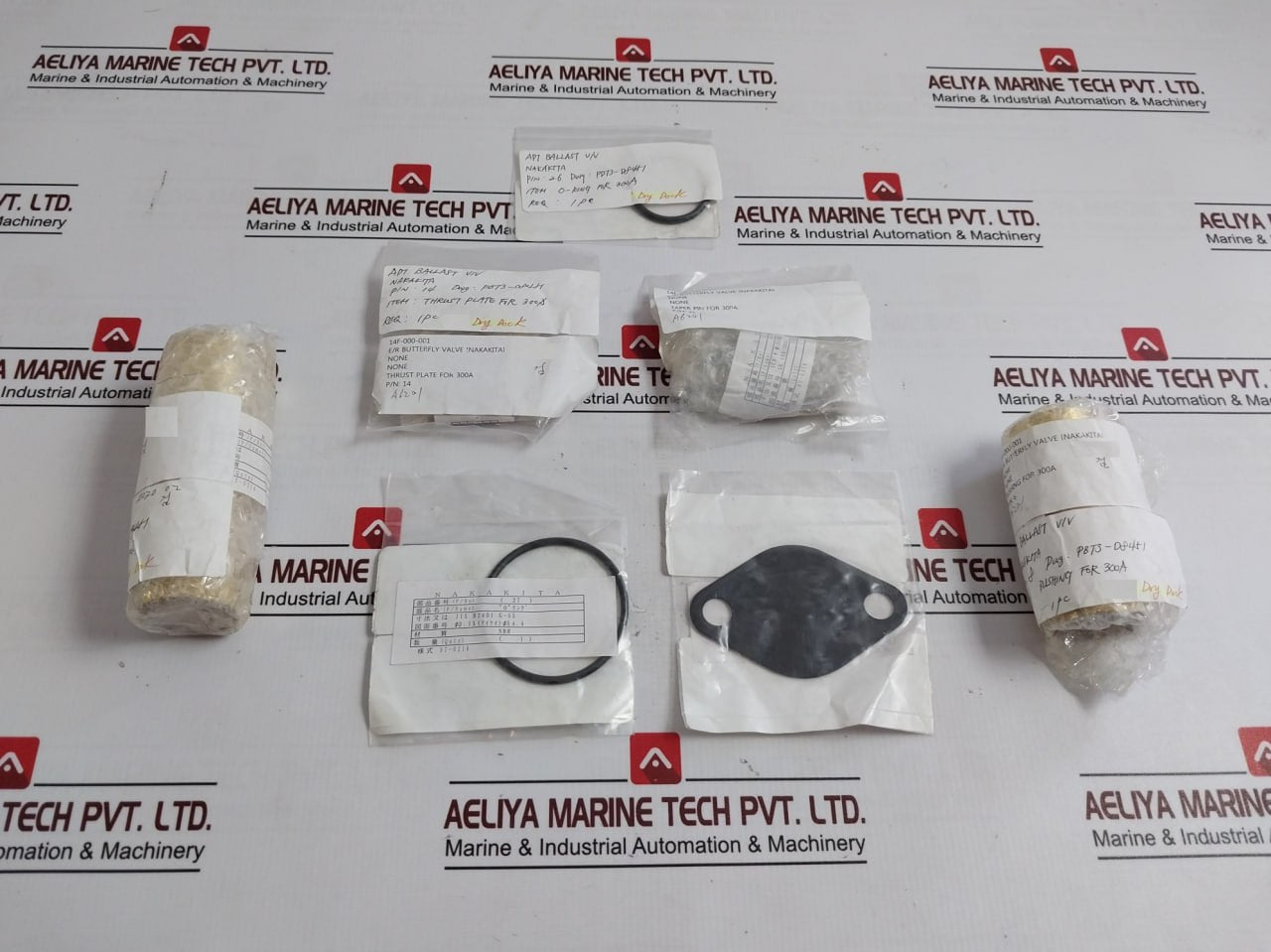 Nakakita Packing For Butterfly Valve Gasket O Rings Thrust Plate Bushing Kit