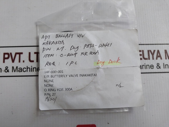Nakakita Packing For Butterfly Valve Gasket O Rings Thrust Plate Bushing Kit