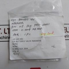 Nakakita Packing For Butterfly Valve Gasket O Rings Thrust Plate Bushing Kit