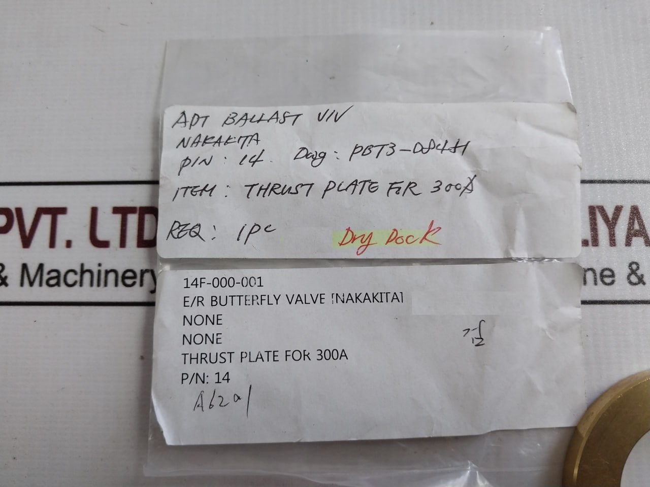 Nakakita Packing For Butterfly Valve Gasket O Rings Thrust Plate Bushing Kit