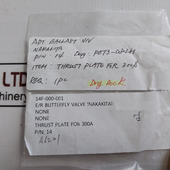 Nakakita Packing For Butterfly Valve Gasket O Rings Thrust Plate Bushing Kit