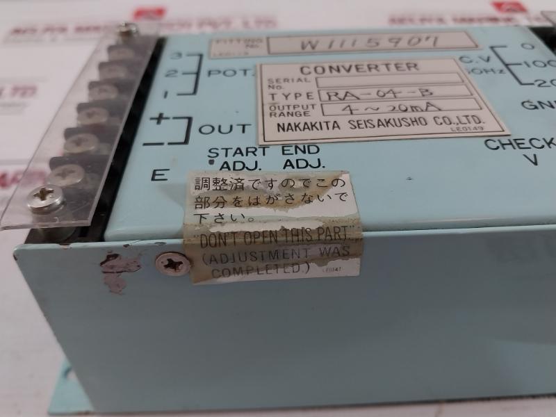 Nakakita Ra-04-b Converter 4-20Ma W1115907