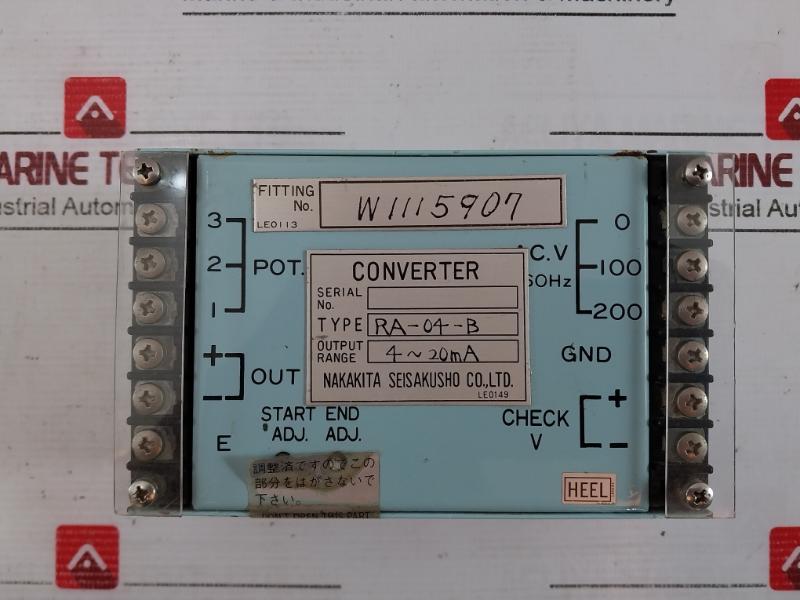 Nakakita Ra-04-b Converter 4-20Ma W1115907