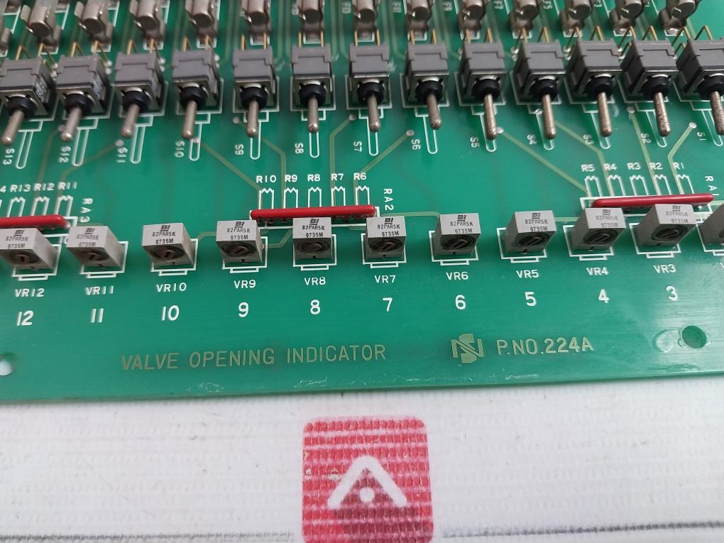 Nakakita Seisakusho 224A Valve Opening Indicator Printed Circuit Board