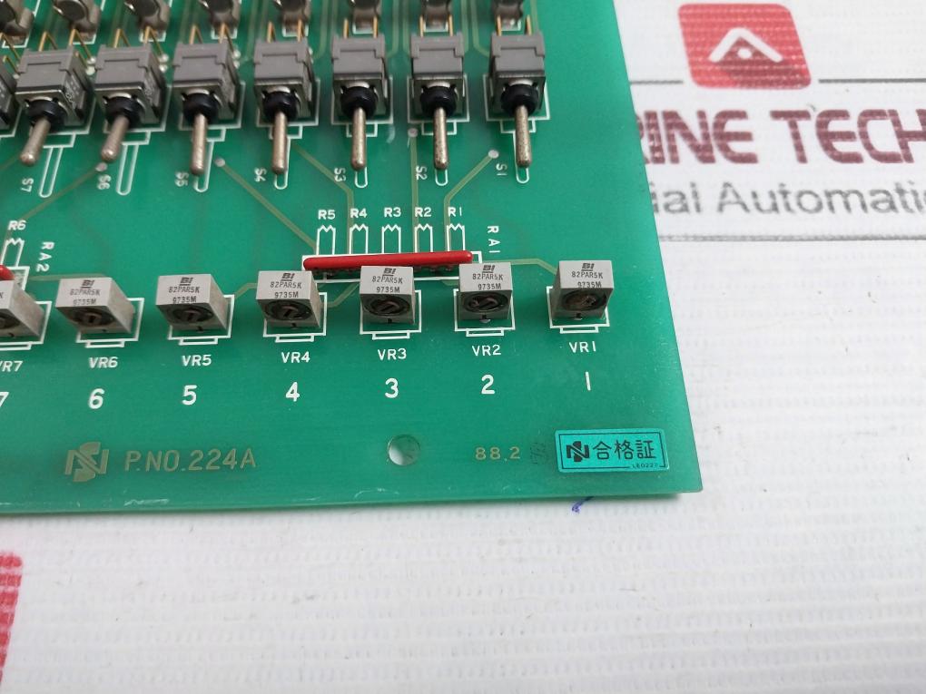 Nakakita Seisakusho 224A Valve Opening Indicator Printed Circuit Board