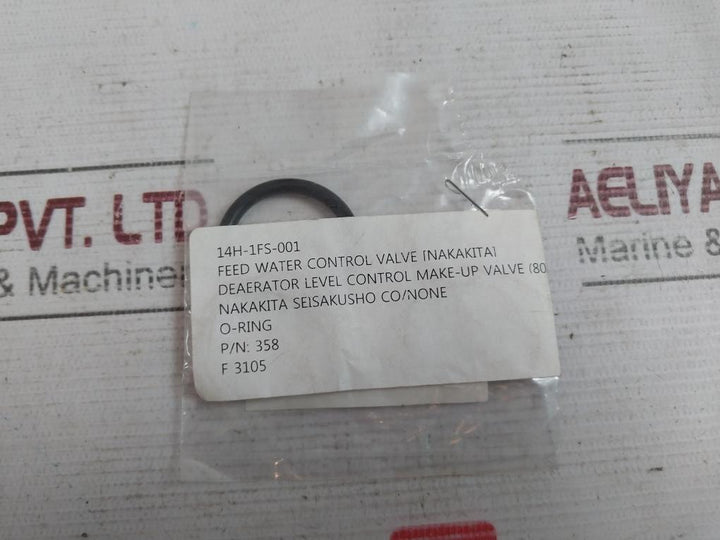 Nakakita Seisakusho 38 Feed Water Control Valve Set 14H-1Fs-001 150-600Lb