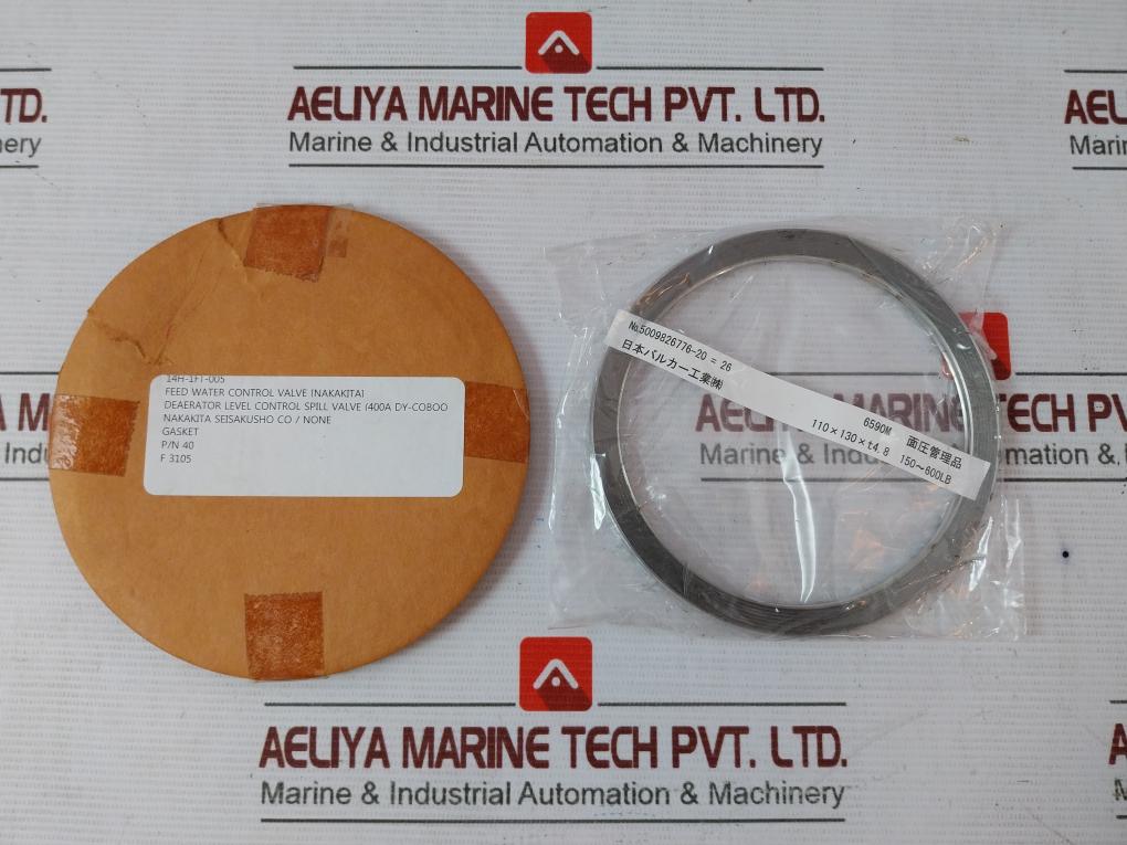 Nakakita Seisakusho 40 O-ring Kit 14H-1Ft-008 Feed Water Control Valve Gasket