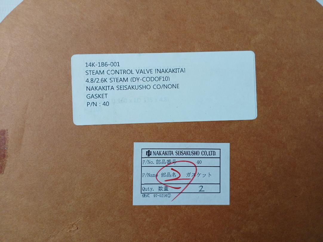 Nakakita Seisakusho 40 O-ring Packing Gasket Reducing Valve Kit 150-600Lb