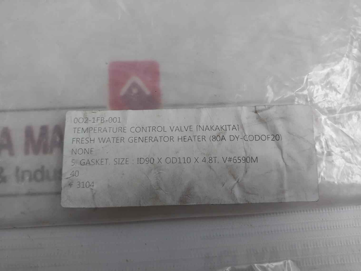 Nakakita Seisakusho 6590M Gasket & Seal Kit For Temperature Control Valve