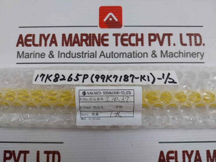 Nakakita Seisakusho 7.10.37 Valve Stem Assembly 17K8265P (99K7187-k1)-1/2