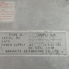 A-80.0 Amplifier Module Ac100V 50/60Hz Nakakita Seisakusho