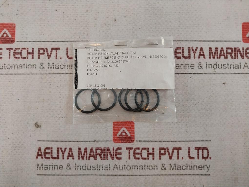 Nakakita Seisakusho A51 Boiler Piston Valve Packing & O-ring Kit A53