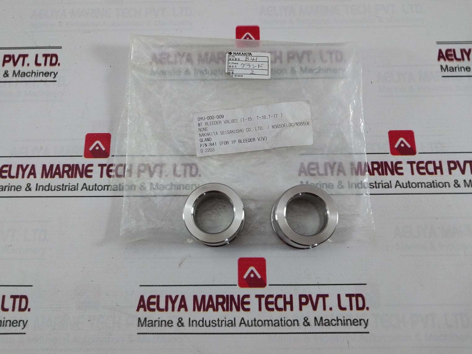 Nakakita Seisakusho B41 O-ring For Ip Bleeder Valve Gasket Lock Washer Kit H42