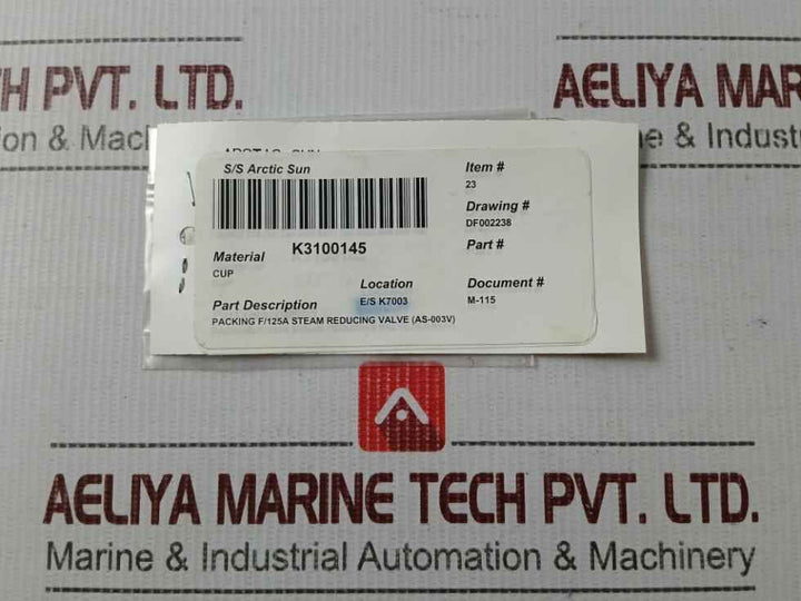 Nakakita Seisakusho K3100.145 Steam Reducing Valve Parts Kit K3100.120 K3100.210