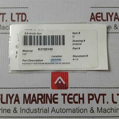 Nakakita Seisakusho K3100.145 Steam Reducing Valve Parts Kit K3100.120 K3100.210