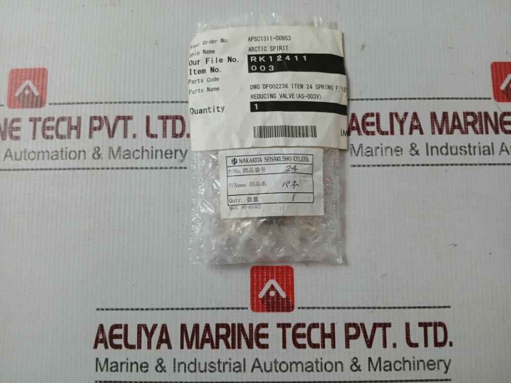 Nakakita Seisakusho K3100.145 Steam Reducing Valve Parts Kit K3100.120 K3100.210