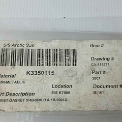 Nakakita Seisakusho K3350115 Bonnet Gasket Kit