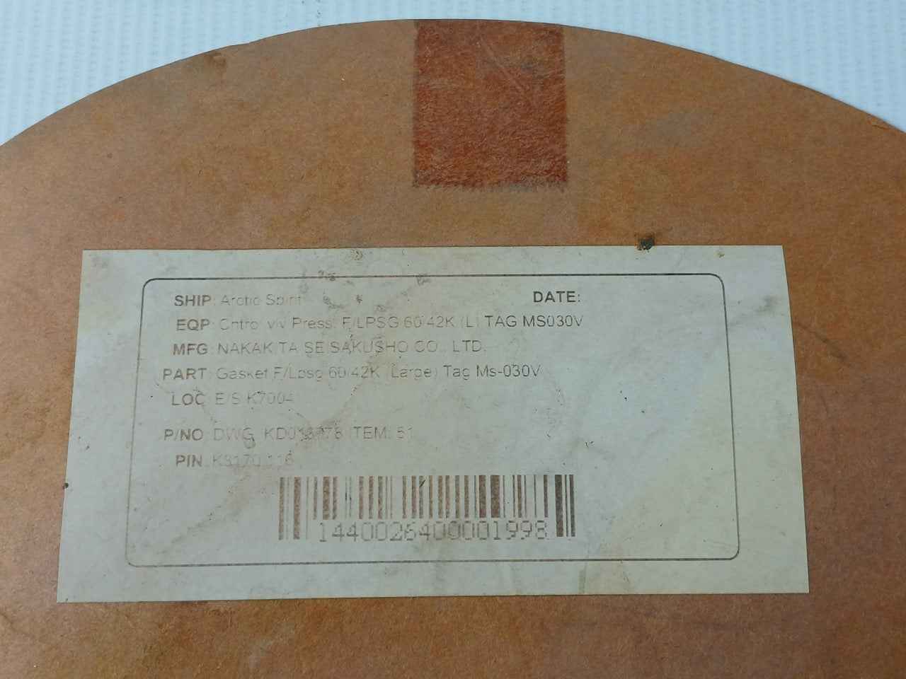 Nakakita Seisakusho K3350115 Bonnet Gasket Kit