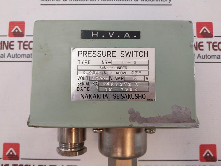 Nakakita Seisakusho Ns-9-3 Pressure Switch 5A
