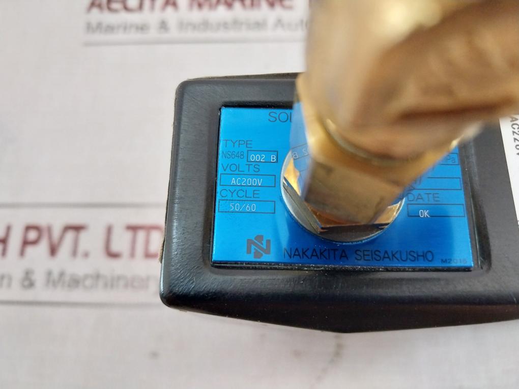 Nakakita Seisakusho Ns648 002B 3 Way Solenoid Valve Ac200V 50/60Hz M2015