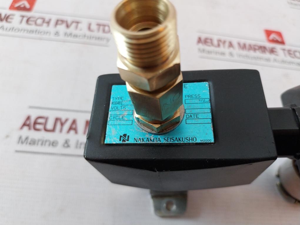 Nakakita Seisakusho Ns648 002B Solenoid Valve Ac200V 50/60 0-10 Kgf/Cm2