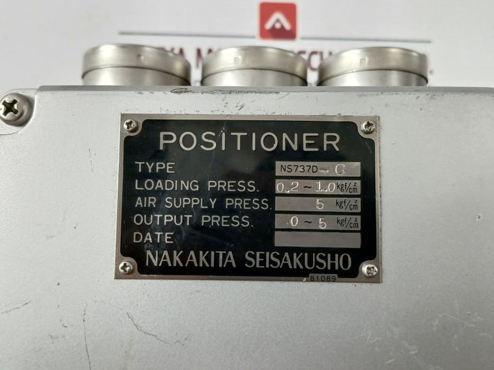 Nakakita Seisakusho Ns737D-c Positioner With Filter Regulator Ns770C 5 Kgf/Cm2