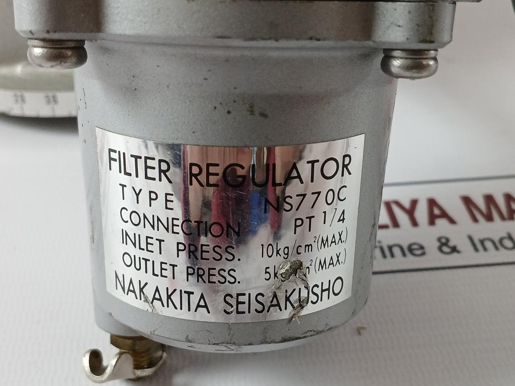 Nakakita Seisakusho Ns737D-c Positioner With Filter Regulator Ns770C 5 Kgf/Cm2