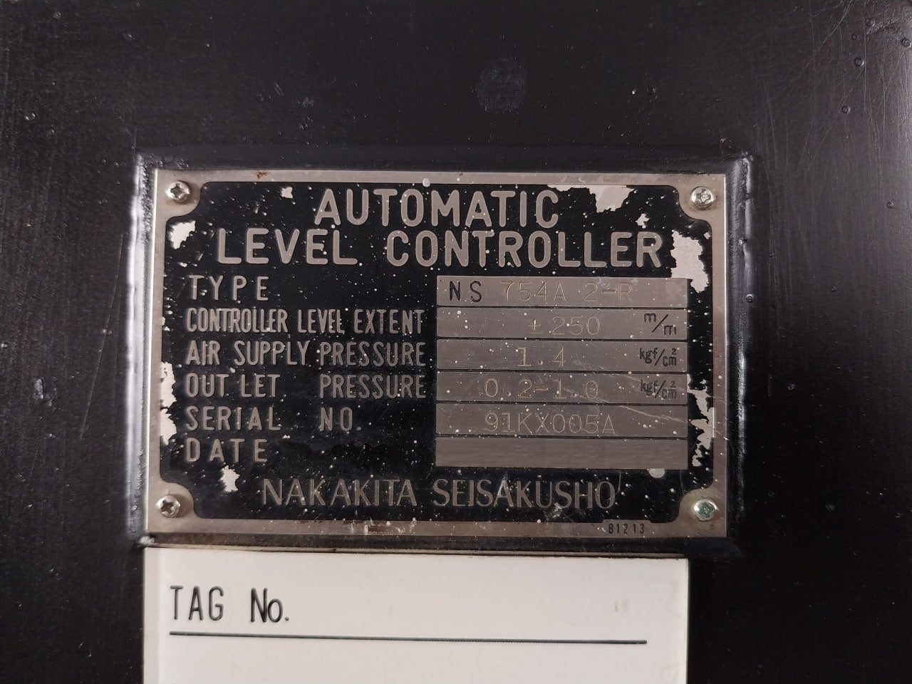Nakakita Seisakusho Ns 754A 2-r Automatic Level Controller 1.4 Kgf/Cm2