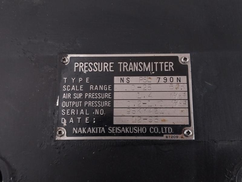 Nakakita Seisakusho Ns Psl790N Pressure / Temperature Controller 0-200 Kpa D0327