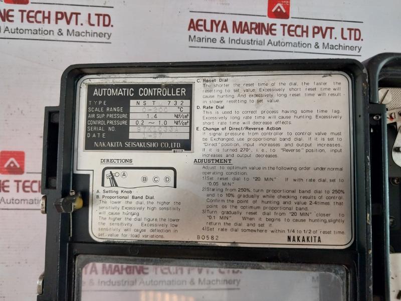 Nakakita Seisakusho Nstm732 Temperature Controller Te2-30C 0-200Â°C 1.4 Kgf/Cm2