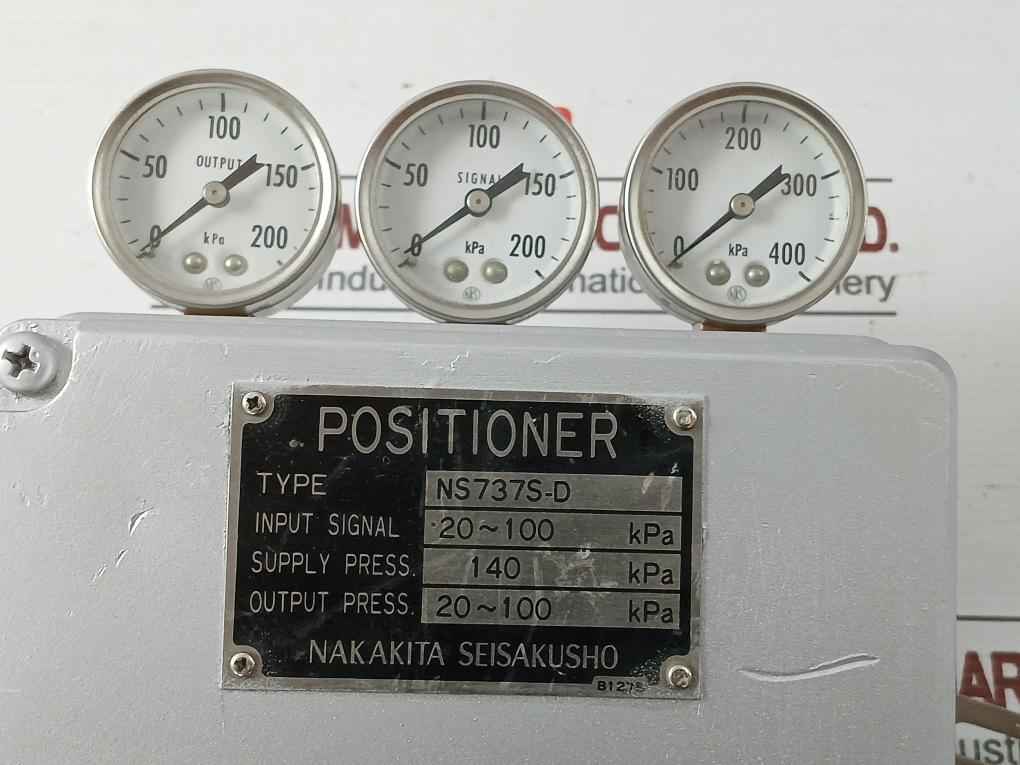 Nakakita Seisakusho Pneumatic Positioner Part No.Ns737S-d