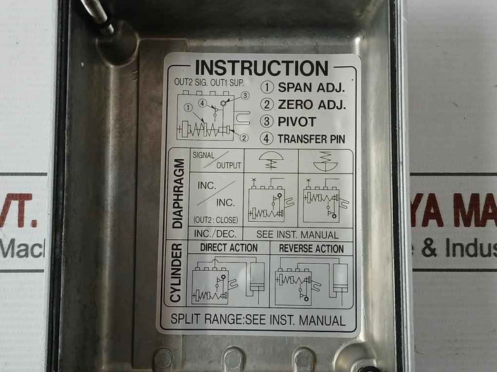 Nakakita Seisakusho Pneumatic Positioner Part No.Ns737S-d