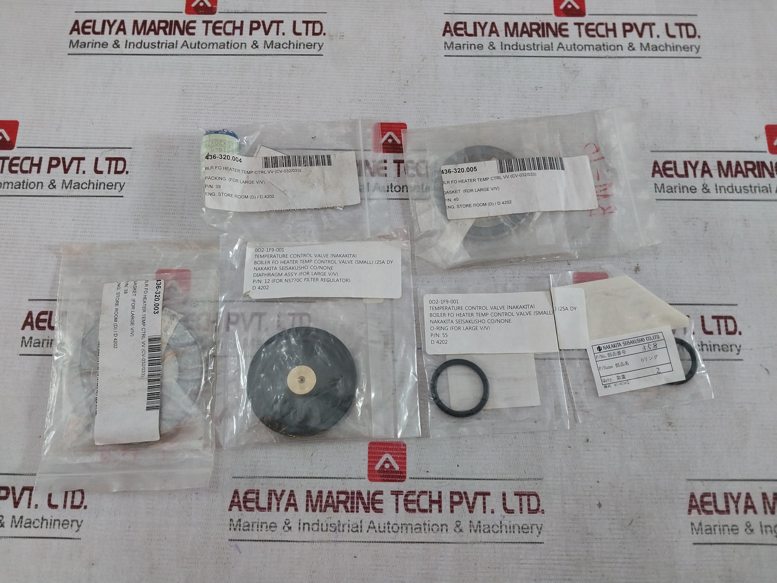 Nakakita Seisakusho Scs-24 Valve & Stem, Screen, Diaphragm, Gasket Packing Set